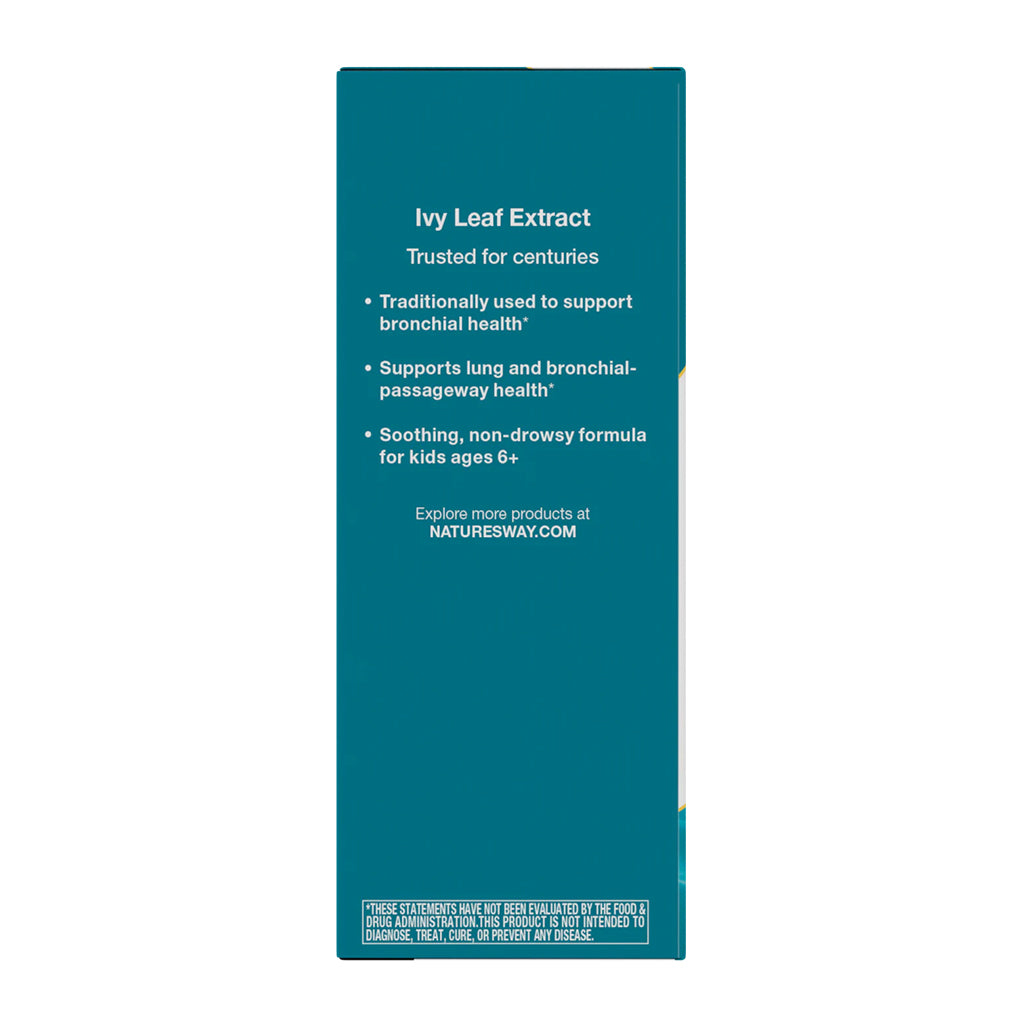 Nature's Way Ivy Leaf Extract packaging with text on a white background