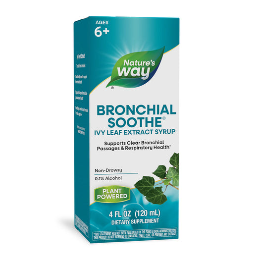 Nature's Way Bronchial Soothe syrup packaging on a white background