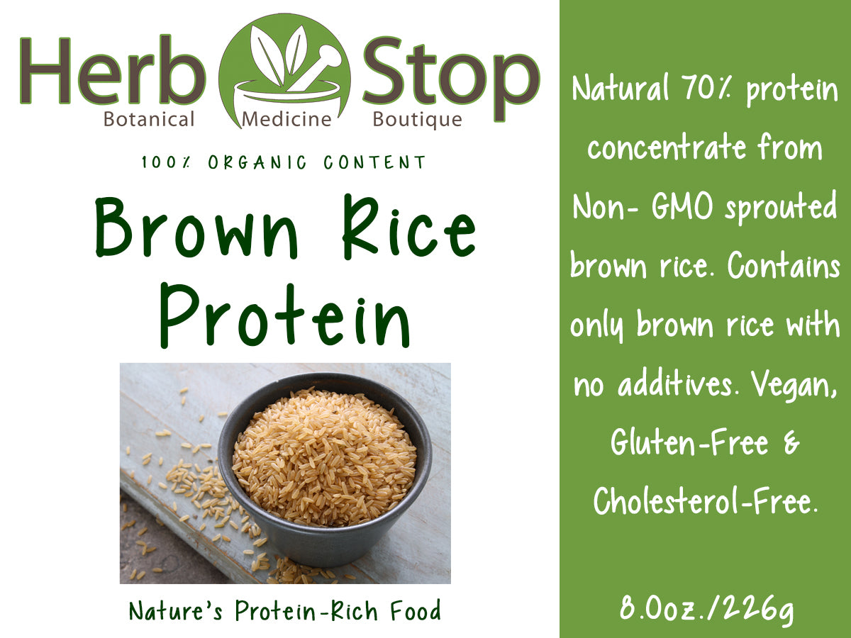 Organic Brown Rice Protein - Label