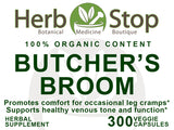 Butcher's Broom Capsules Label - Front