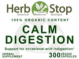 Calm Digestion Capsules Label - Front