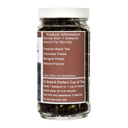 Jar of Caramel Black Tea Jar - Right side