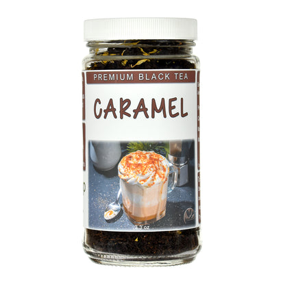 Jar of Caramel Loose Leaf Black Tea 