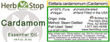 Cardamom Essential Oil Label