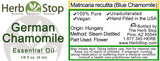 German Chamomile Essential Oil Label