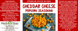 Cheddar Cheese Popcorn Seasoning Label
