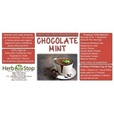Chocolate Mint Loose Leaf Rooibos Tea Label