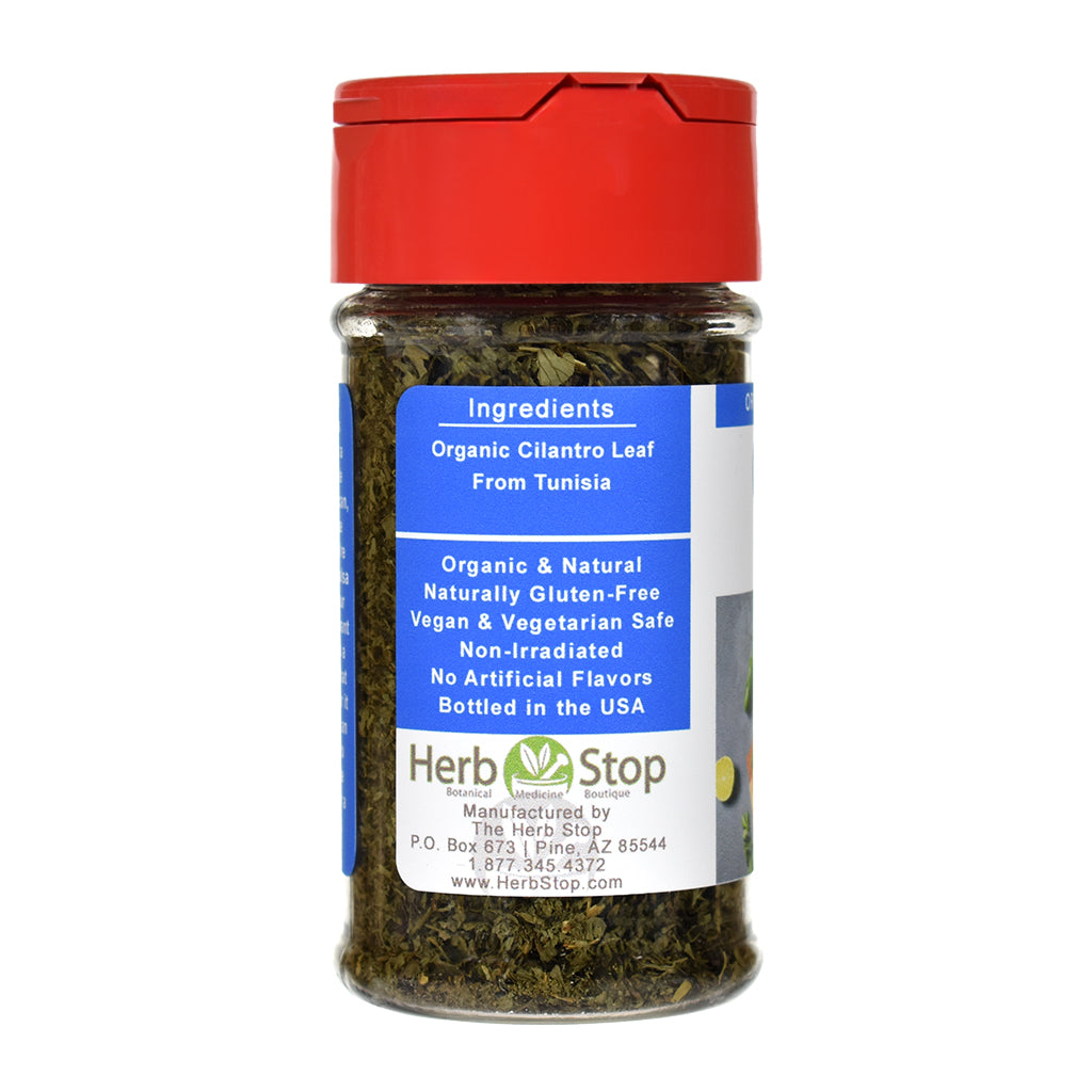 Organic Cilantro Leaf Spice Jar - Left