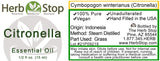Citronella Essential Oil Label