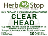 Clear Head Capsules Label - Front