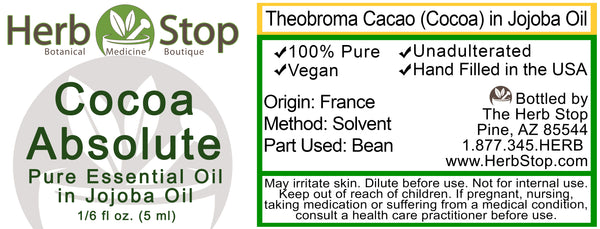 Cocoa Absolute Essential Oil Infused In Organic Jojoba Oil – Herb