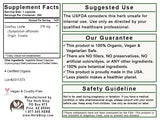 Comfrey Leaf Capsules Label - Back