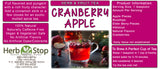 Cranberry Apple Loose Leaf Herb & Fruit Tea Label