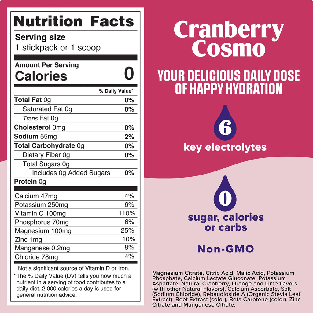 Ultima Replenisher Cranberry Cosmo Electrolyte Mix