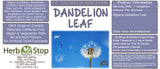 Dandelion Loose Leaf Herbal Tea Label