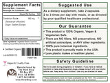 Dandelion Root Capsules Label - Back