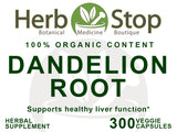 Dandelion Root Capsules Label - Front