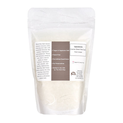 Dead Sea Salt Bulk Bag - Back