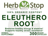 Eleuthero Root Capsules Label - Front