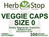 Empty Veggie Capsules Size 0 Label - Front