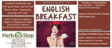 Organic English Breakfast Loose Leaf Black Tea Label