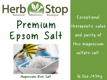 Premium Epsom Salt Label - Front