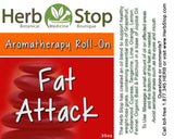 Fat Attack Aromatherapy Roll-On Label