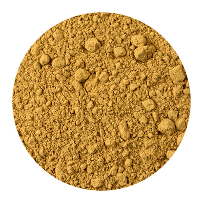Bulk French Yellow Clay on a white background