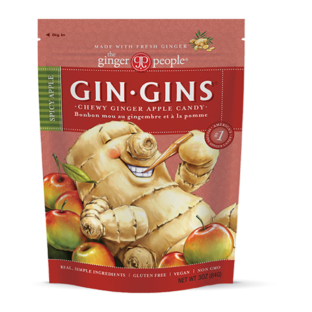 The Ginger People Gin Gins Chewy Ginger Apple Candy