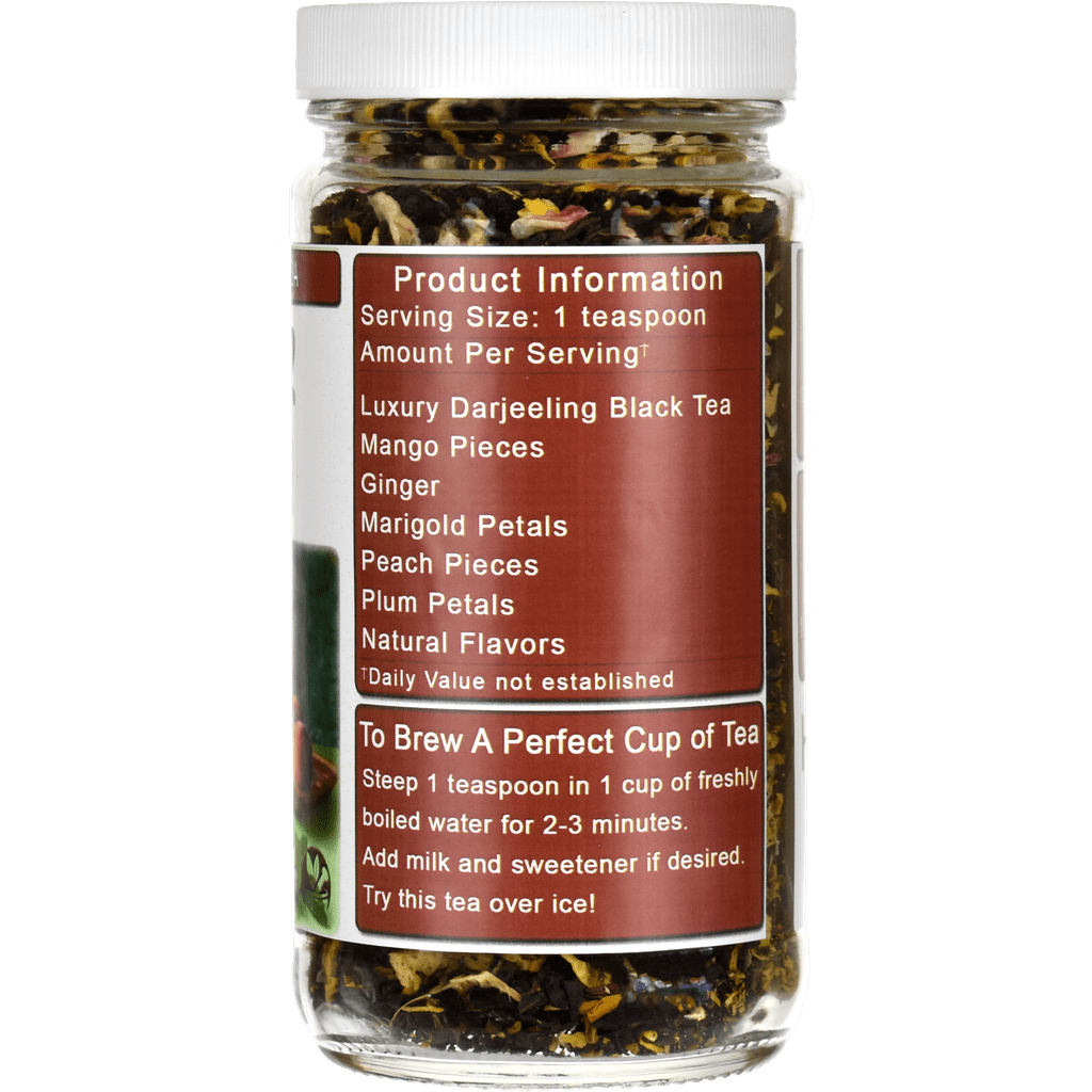Ginger Peach Darjeeling Black Tea Jar - Right