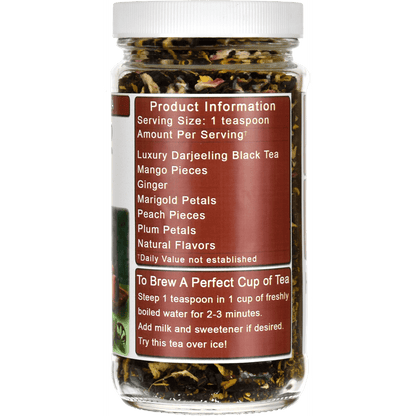 Ginger Peach Darjeeling Black Tea Jar - Right