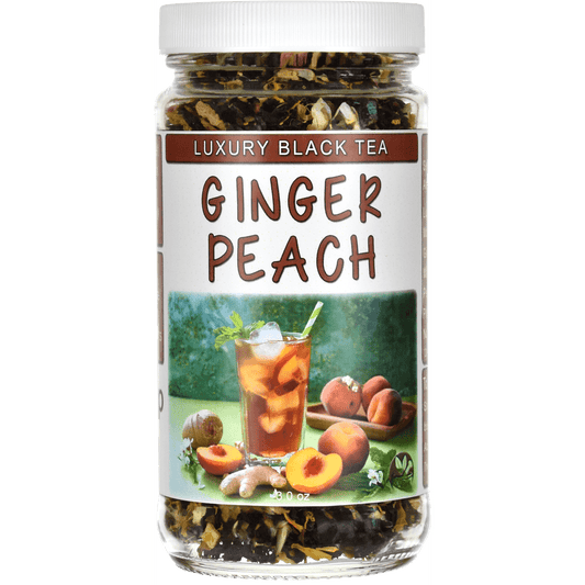 Ginger Peach Darjeeling Black Tea Jar