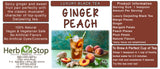 Ginger Peach Darjeeling Loose Leaf Black Tea Label