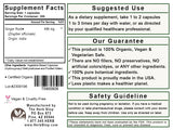 Ginger Root Capsules Label - Back
