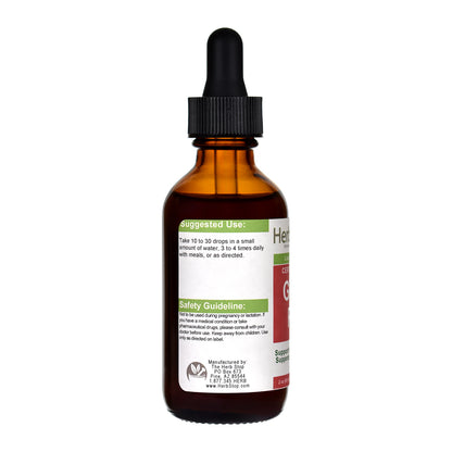 Organic Ginger Root Liquid Extract 2 oz Bottle - Left