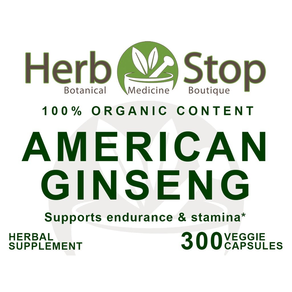 American Ginseng Capsules Label - Front