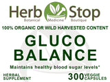 Gluco Balance Capsules Label - Front