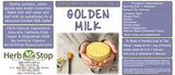 Golden Milk Loose Leaf Herbal Tea Label