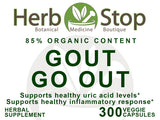 Gout Go Out Capsules Label - Front