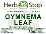Gymnema Leaf Capsules Label - Front