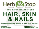Hair, Skin & Nails Capsules Label - Front