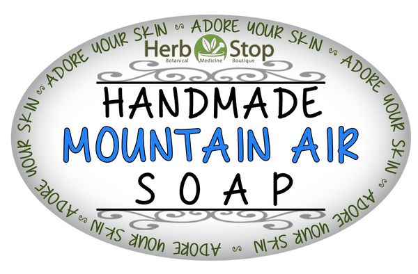 Handmade Mountain Air Soap Label - Front