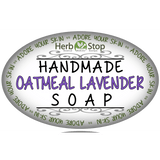 Handmade Oatmeal Lavender Soap Label - Front
