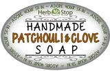 Handmade Patchouli & Clove Soap Label - Front
