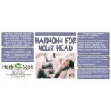 Harmony For Your Head Loose Leaf Herbal Tea Label