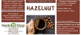 Hazelnut Loose Leaf Black Tea Label