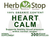 Heart Calm Capsules Label - Front