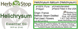 Helichrysum Essential Oil Label