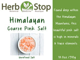 Himalayan Salt Coarse Label - Front