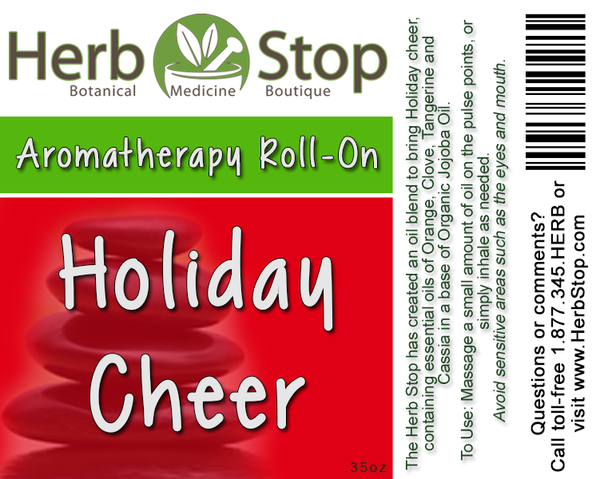 Holiday Cheer Aromatherapy Roll-On Label